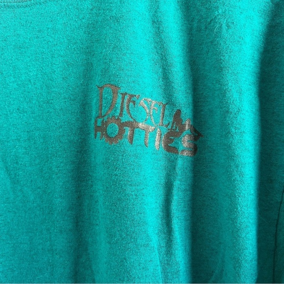 Diesel Hotties Teal Logo Tee - Picture 3 of 5